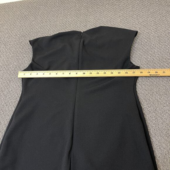 Hale Bob Dress Womens Size Large Bodycon Midi Dress Cocktail Black Animal Print - Picture 7 of 13